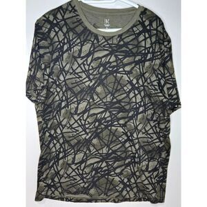 INC International Concepts Abstract Geometric T-Shirt | Men's Size XL | Green
